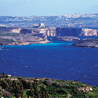 malta, laguna albastra